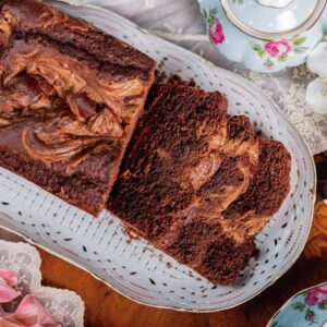 Peanut Butter and Chocolate Loaf Cake