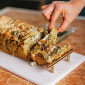 Pull Apart de Pesto y Queso Feta